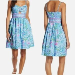 NWT Lilly Pulitzer Kaitlyn Mini Dress Sz 0 What A Lovely Place Spaghetti Strap